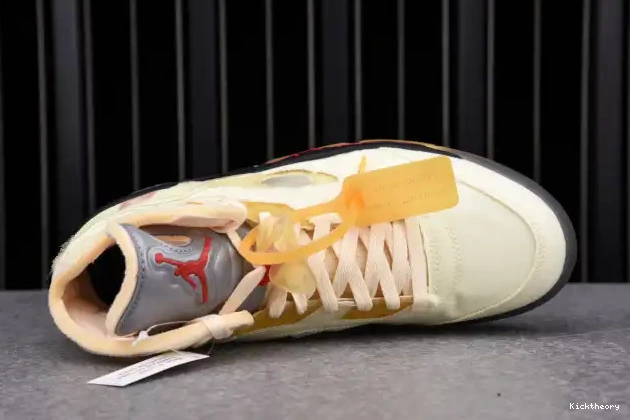 Kicktheory OFF-WHITE Jordan Retro 5 Sail DH8565-100 0513